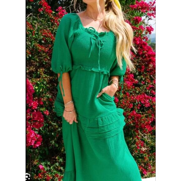 Ivy City Co Green Maxi Dress - Picture 10 of 15